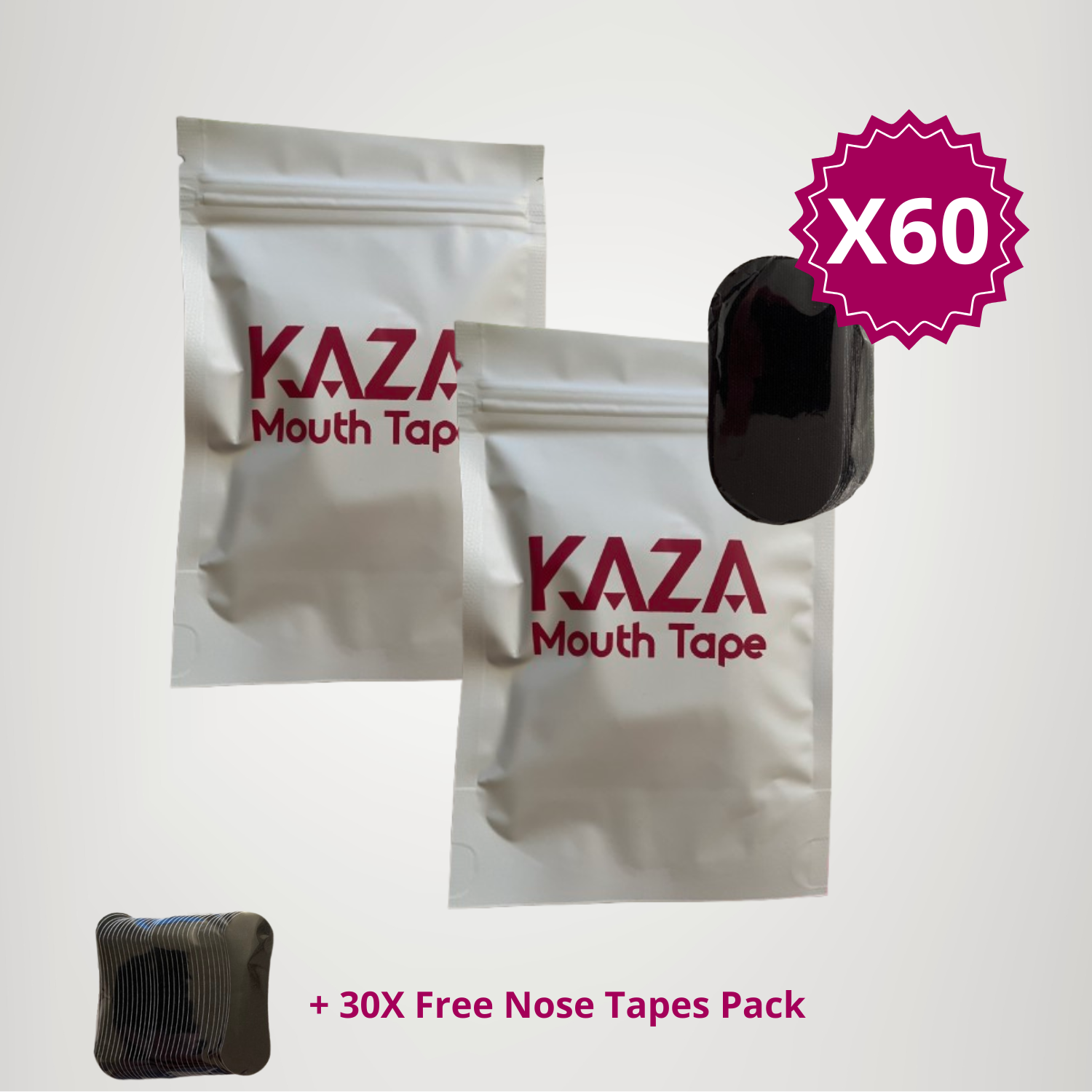 Anti-Snoring Kaza Mouth tape Based on Sleep Experts Principles (Pack of 30 nose tapes for a limited time!)
